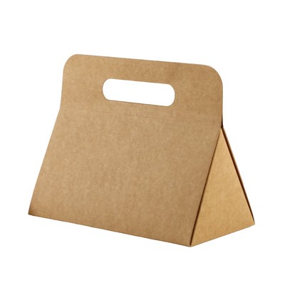 Triangular Foldable Kraft Paper Packaging Box