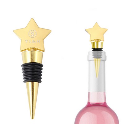 Star Shaped Metal Wine Stopper
