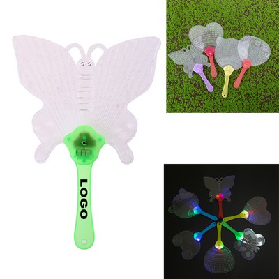 Flashing LED Light-UP Hand Fans