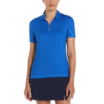 Callaway Ladies All-Over Stitched Chev Polo