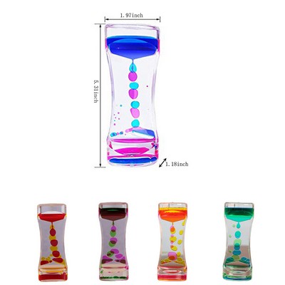 Two Color Liquid Motion Acrylic Timer