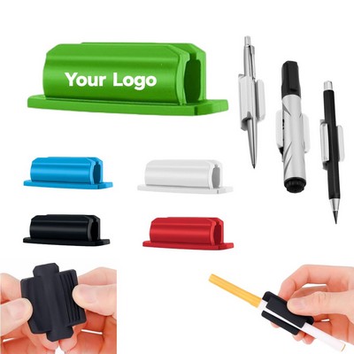 Self-Adhesive Silicone Pen Holder