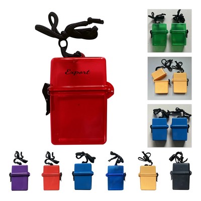 Waterproof Hanging Ring Cigarette Business Card Case
