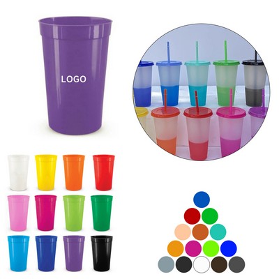 16 Oz. Smooth Wall Plastic Stadium Cup