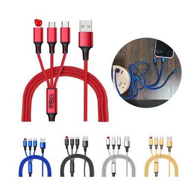 Flexible 3-in-1 Charging Cable