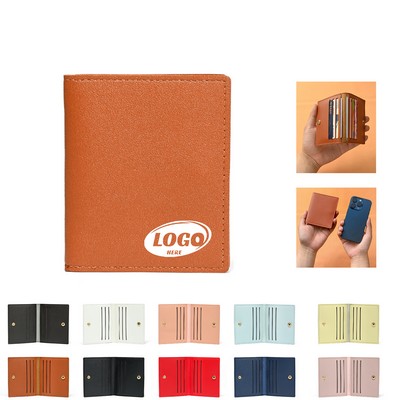 Slim PU Wallet Card Holder