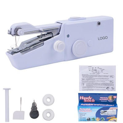 Handheld Portable Sewing Machine Mini Electric Cordless Stitching Tool Quick Repair Household