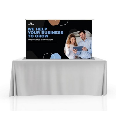 Silverstep Tabletop 60'' Retractable Banner Stand - Standard Fabric (Graphic only)