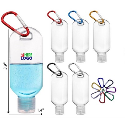 1oz Plastic Squeeze Bottles with Carabiner