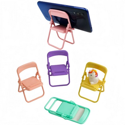 Mini Folding Chair Cell Phone Stand