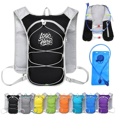 Waterproof Cycling Vest Backpack With 2L Hydration Bladder