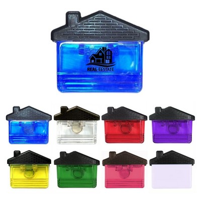 House Shaped Magnetic Clip – Custom Logo Refrigerator Clip for Real Estate, Offices, and Promotions
