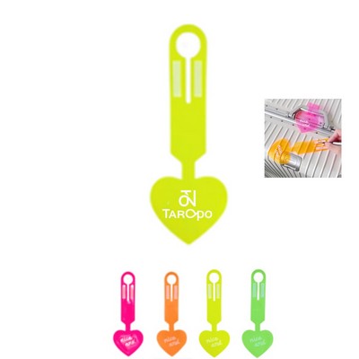 9 1/4" Pvc Fluorescent Luggage Tag