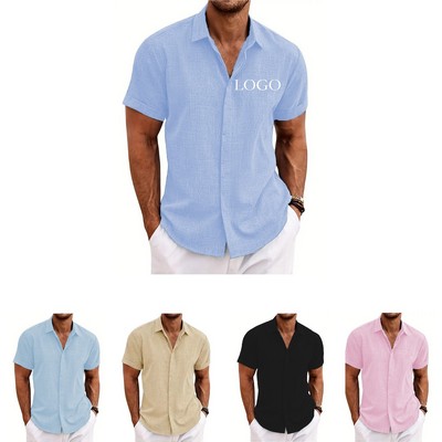 Beach Vacation Linen Shirt