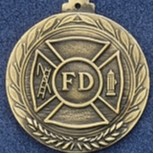2.5" Stock Cast Medallion (Fire Department)