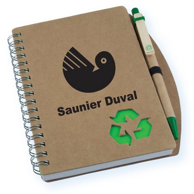 Cardboard Notebook w/Pen