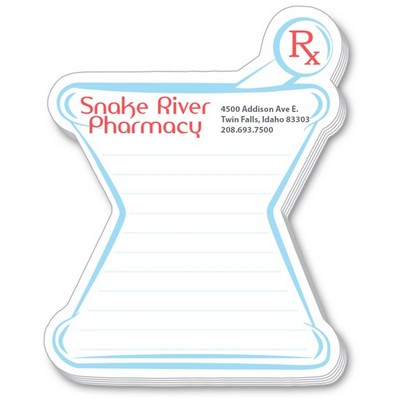 Stik-ON® Mortar & Pestle Shape Adhesive Note Pad - 3.75"x4.75" - 25 Sheet
