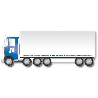 Stik-ON® Truck w/ Trailer Shape Adhesive Note Pad - 7.25"x2.875" - 25 Sheet