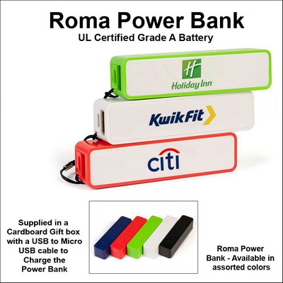 Roma Power Bank - 1800 mAh No Extra Tariff