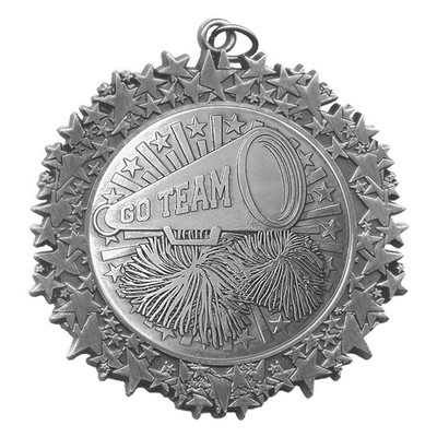 Stock Star Border 2 3/4" Medal- Cheerleading