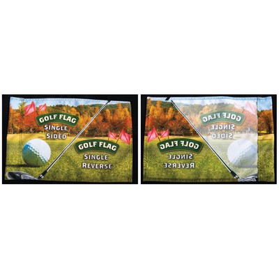 GOLF FLAG 14" x 20" Single Reverse Print