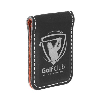 Leatherette Money Clip (Black)