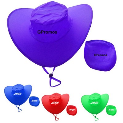 Promotional stetson cowboy hat in a pouch bag