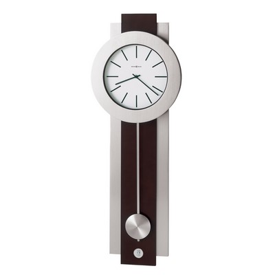Rosewood Wall Clock W/ Silver Medallion