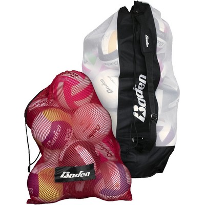 BAG - Mesh Ball Bag. Rugged Fine Nylon Mesh, holds up to 8 official size basketballs