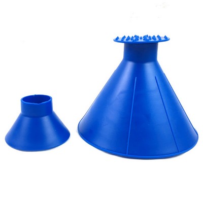 Cone-Shaped Windshield Ice Shovel