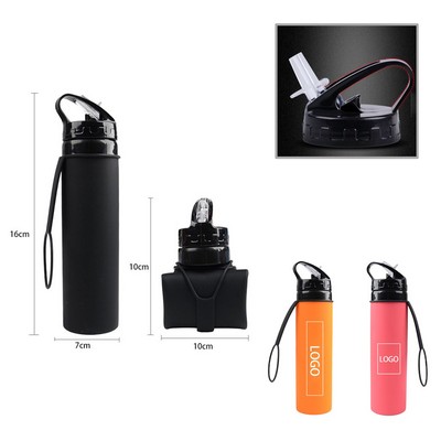 20 Oz. Silicone Folding Sport Bottle