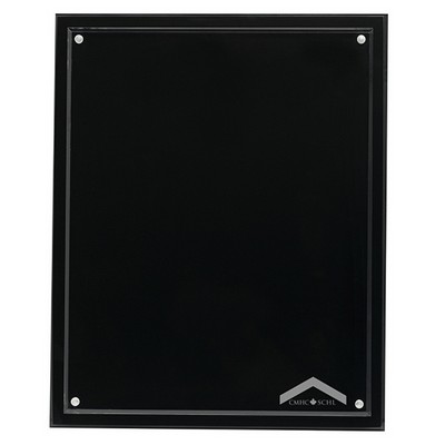 13" Magnetic Certificate/Insert Holder 1/4" Black Acrylic base with 1/4" Clear front Laser Engraved