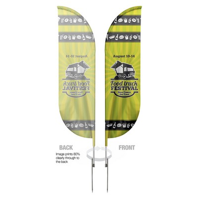 Blade Flag Single 10 FT Pole/spike base