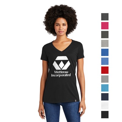 New Era Women's Heritage Blend V-Neck Tee