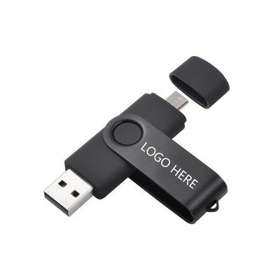 2-in-1 Swivel OTG Card Reader