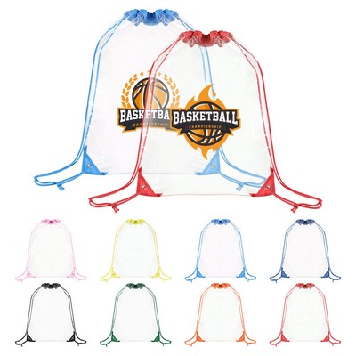 Large Clear Drawstring Backpacks