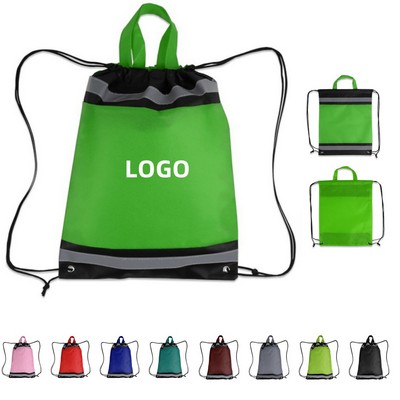 Reflective Drawstring Backpack