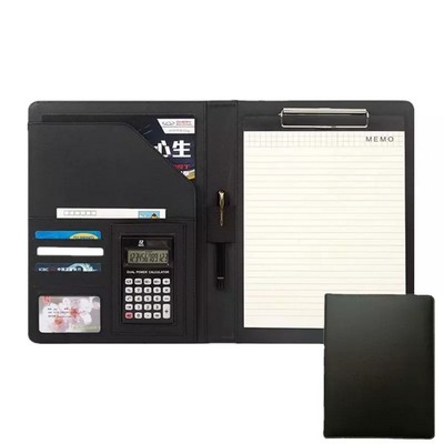 A4 Pu Leather File Folder Without Calculator