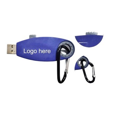 USB Flash Drive w/Carabiner