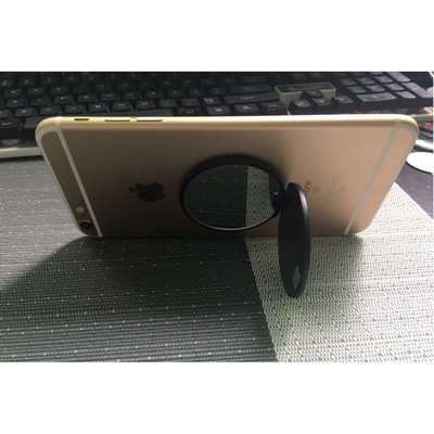 Round Flexible Phone Grip With Mirror