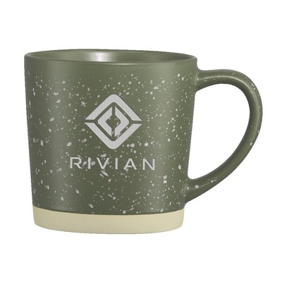 12 Oz. Harmony Collection Ceramic Mug - Deep Etched