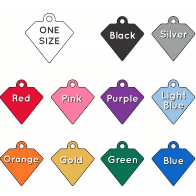 Diamond Aluminum Tag - 100% MADE IN THE USA