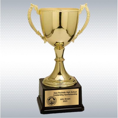 11" Gold Completed Zinc Cup Trophy