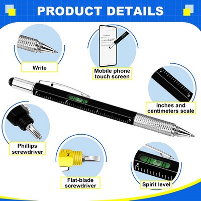 6 In 1 Multitool Metal Ballpoint Pen
