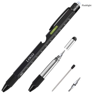 Multi Functional Metal Tool Pen With Flashlight