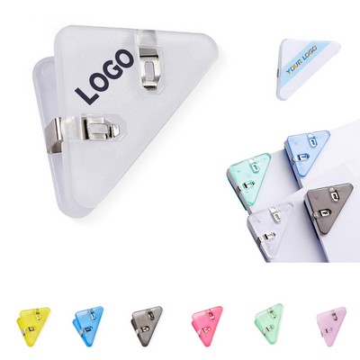 Triangular Transparent File Corner Clip
