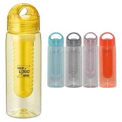 22oz Sports Water Bottle with Fruit Juicer