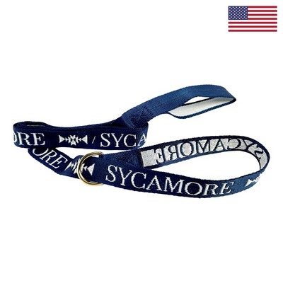 1" X 72" Woven Slip Leash w/ Gold-Colored Hardware - "Select" Weave