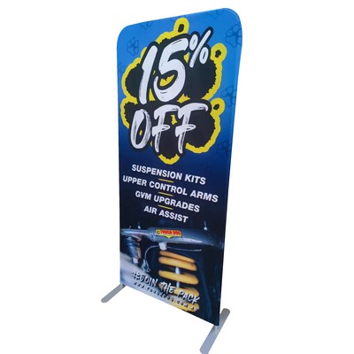 6.5' Dual Sides Tension Fabric Display Backdrop Fabric Banner Stand