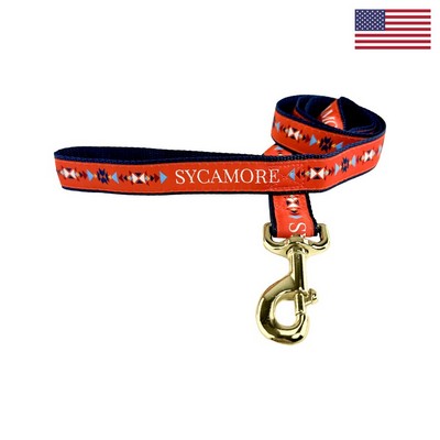 1" X 48" Woven Leash w/ Gold-Colored Hardware - "Elite" Weave